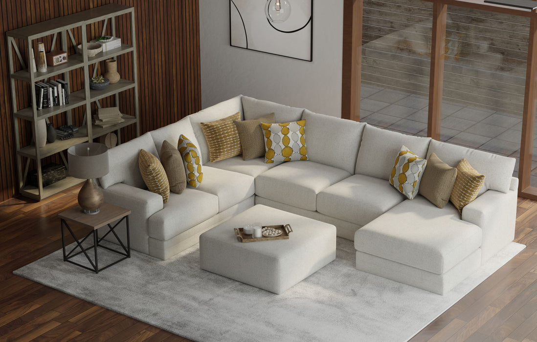 Tori - Sectional With Comfort Coil Seating, Cocktail Ottoman And Accent Pillows Included