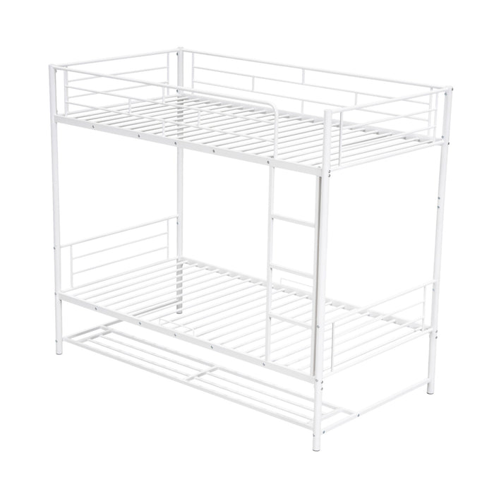 Metal Bunk Bed & Shelf And Guardrails