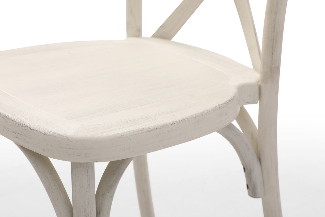 Resin X-Back Chair (Set of 4) - Lime Wash