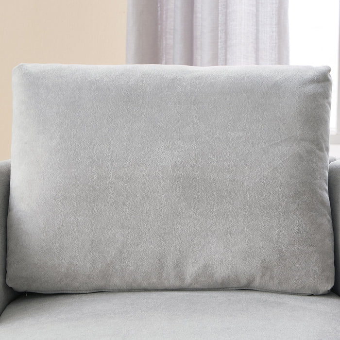 360° Modern Swivel Chair With Upholstered Curved Design