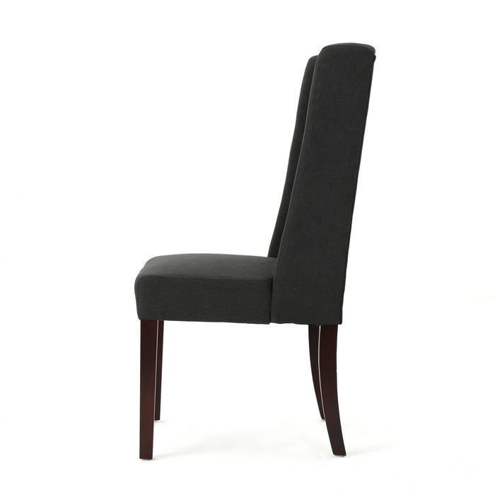 Sophisticated Tufted Dining Chair With High Back Design