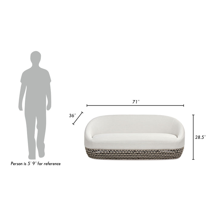 Willow - Upholstered Patio Deep Seating Sofa