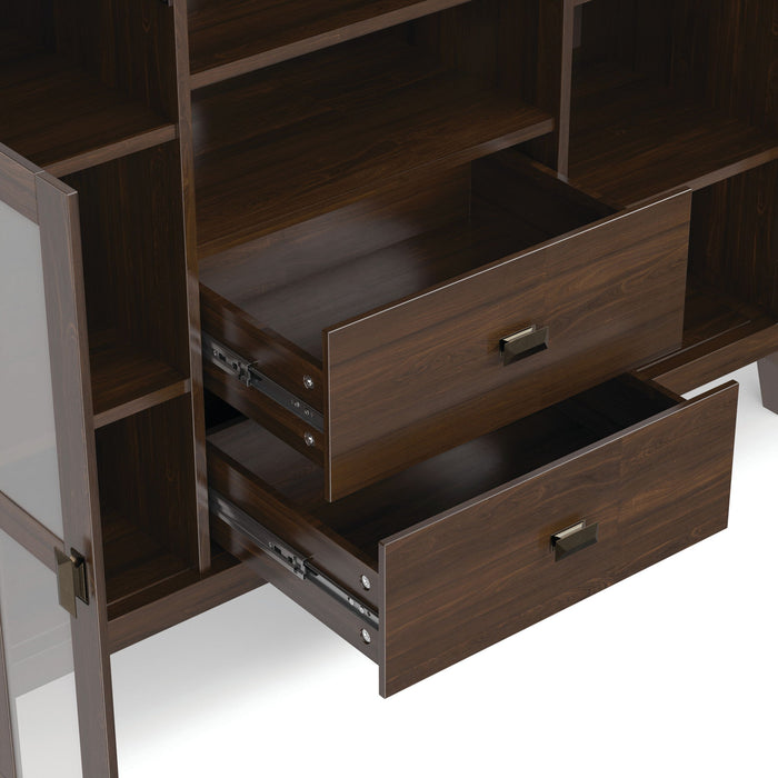 Artisan - Tall TV Media Stand - Natural Aged Brown