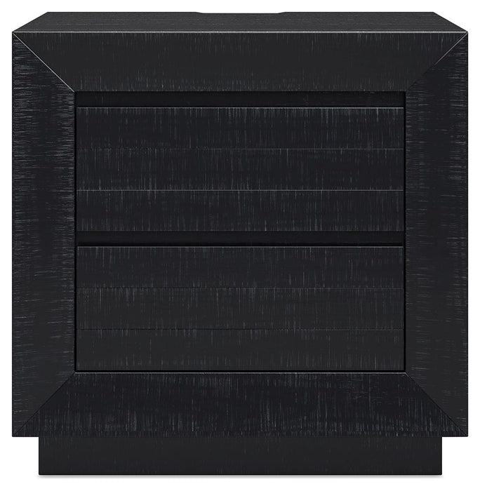 Londer - Two Drawer Night Stand - Black