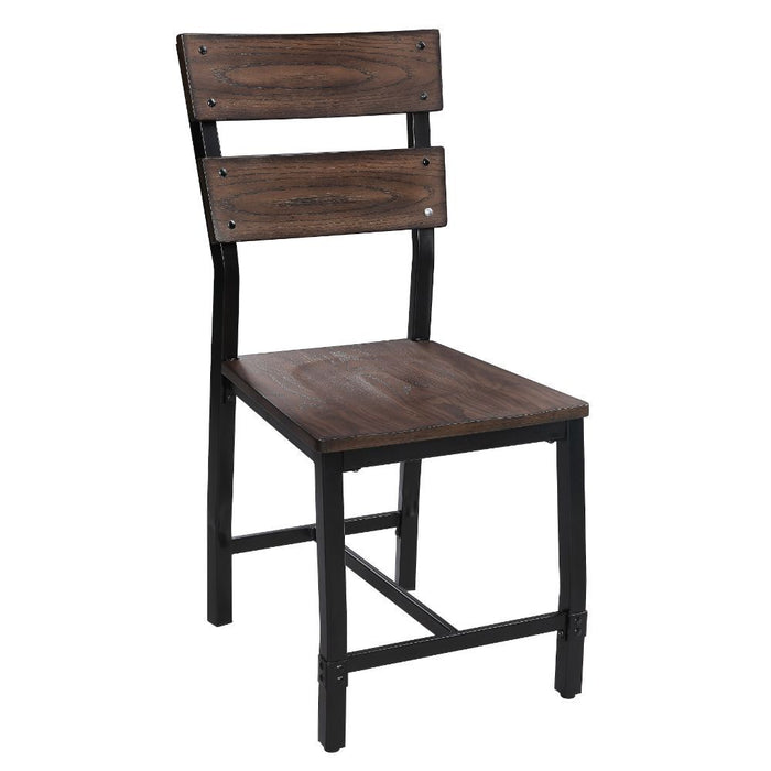 Mariatu - Side Chair Set of 2) - Oak & Black