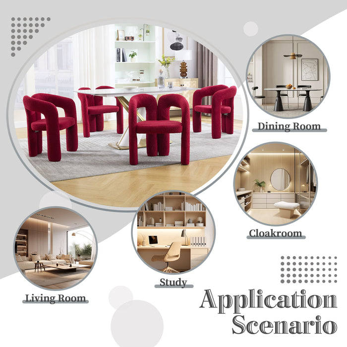 Coolmore Contemporary Designed Accent / Dining Chair With Armrests