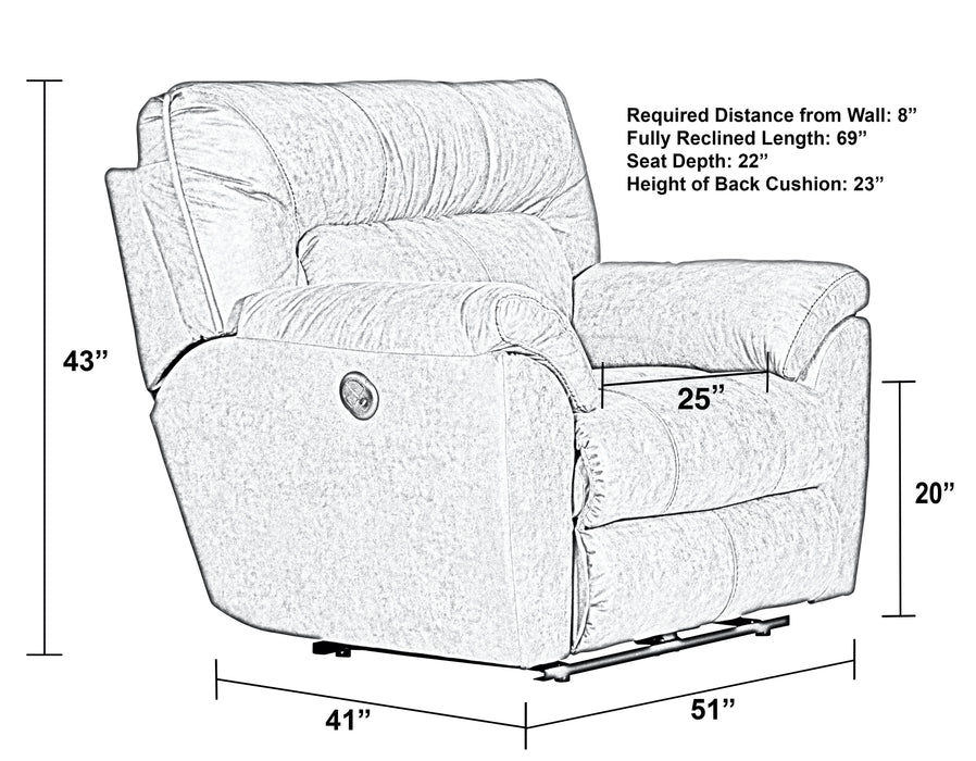 Hollins - Power Recliner - Coffee