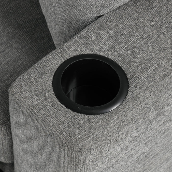 Single Pull Out Sofa Bed With USB Ports And Cup Holders