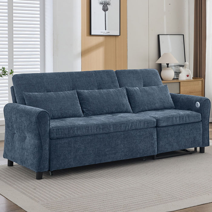 3 Seater Sofa Bed And Reversible Recliner