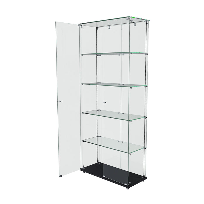 Premium 5 Tier Glass Display Case With 5 Dynamic LED Modes
