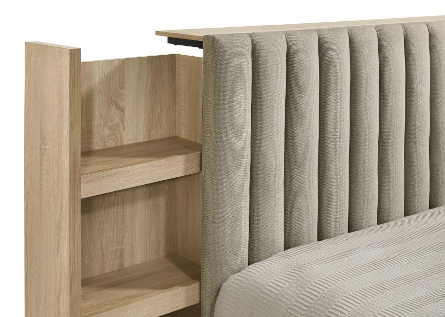 Arielle - Bookcase Panel Storage Bed
