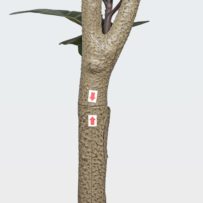 6Ft Real Touch Fake Fiddle Leaf Fig Tree In Pot, Indoor Decor For Home - Green Leaves