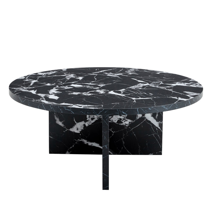 Versatile Round Coffee Table For Various Interior Styles
