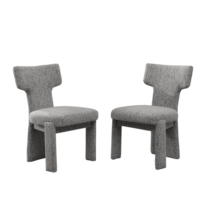 Armless Curved Back Accent Chairs