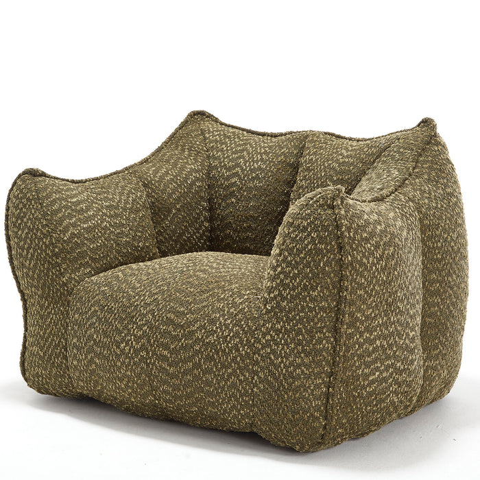 Comfortable Chenille Sofa Chairs With Highly Resilient Foam For Living Rooms And Bedrooms