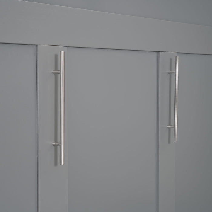 Murphy Wall Bed With LED Lights, Shelves And Drawers