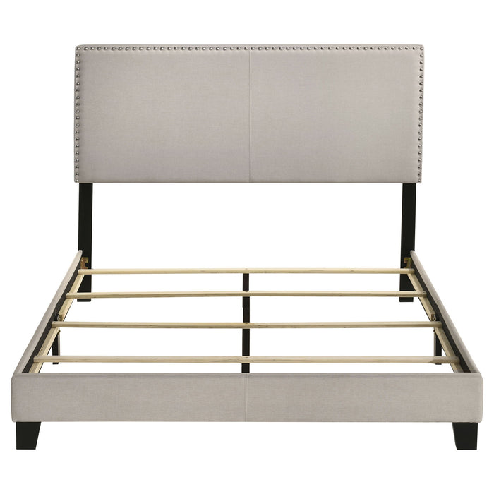 Boyd Upholstered Queen Panel Bed Ivory