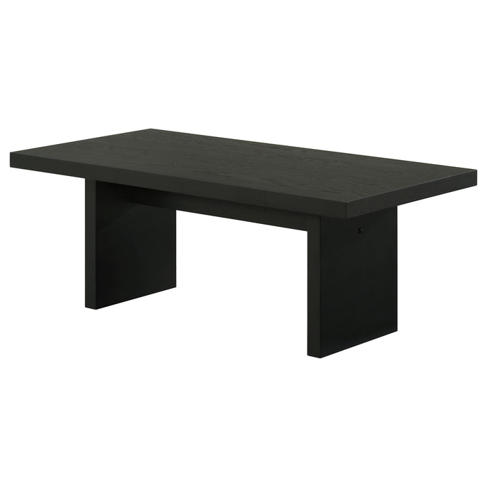 Decker 47-Inch Rectangular Cocktail Coffee Table Black