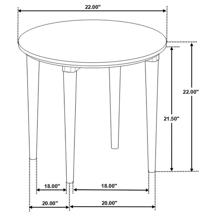 Aldis - Round Marble Top Table