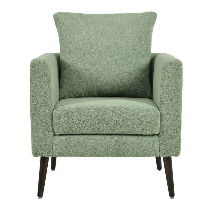 Modern Accent Upholstered Armchair With Pillow