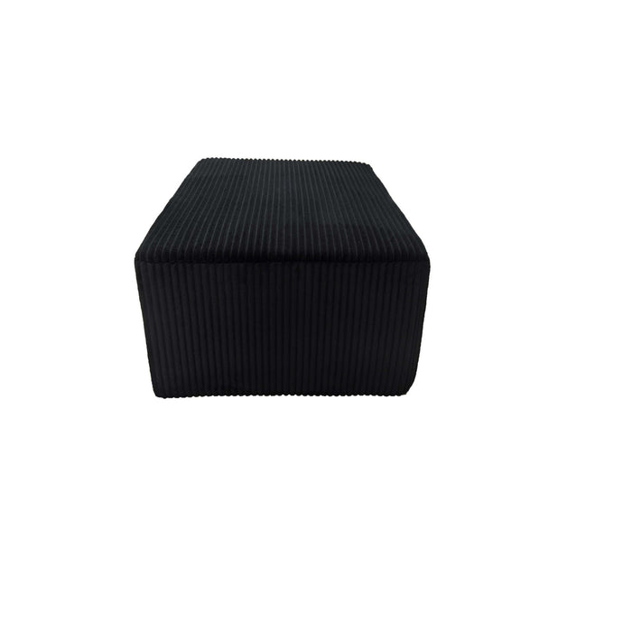 Upholstered Ottoman, Lounge Furniture - Black