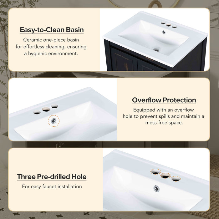 Bathroom Vanity Organizer With Sink, Combo Cabinet Set, Bathroom Storage Cabinet