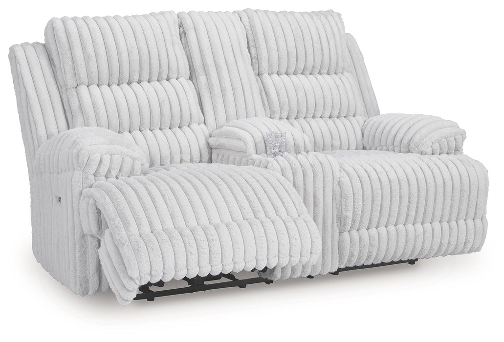 Rhines Falls - 2 Pc. - Power Reclining Sofa And Loveseat - Alloy