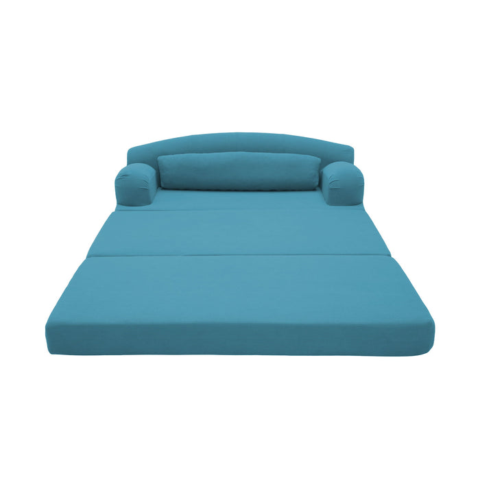 2 Seater Sofa Bed, Compact Foldable Floor Couch