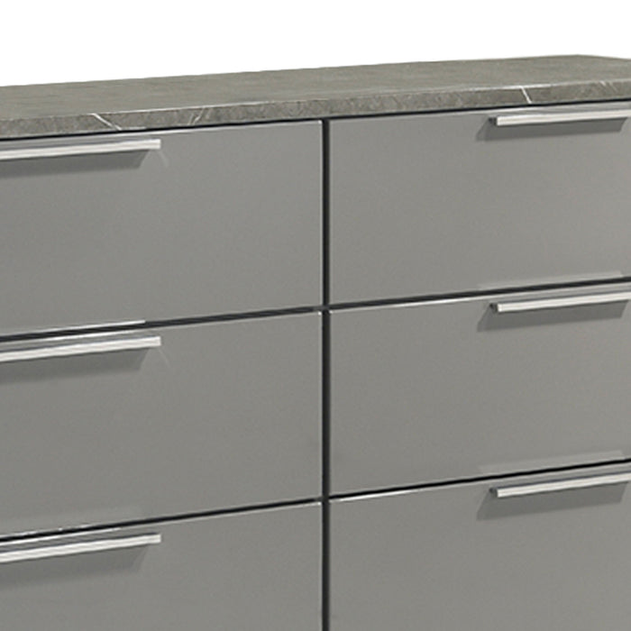 Elara - Dresser With Spacious Drawers - Gray
