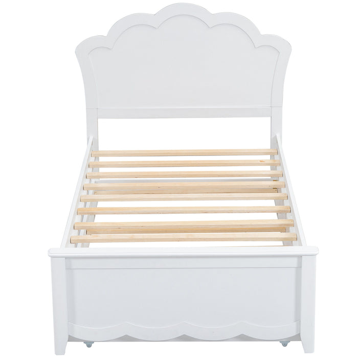 Platform Bed With Headboard And Trundle