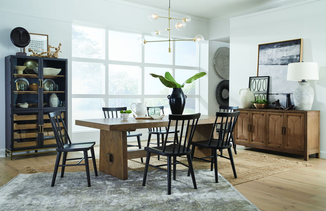 Lindon - Trestle Dining Table - Light Brown