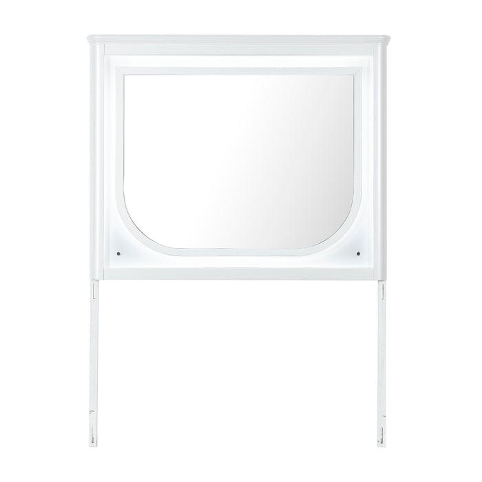 Brenda - Mirror With LED Lighting And Accent Detailing - Gray