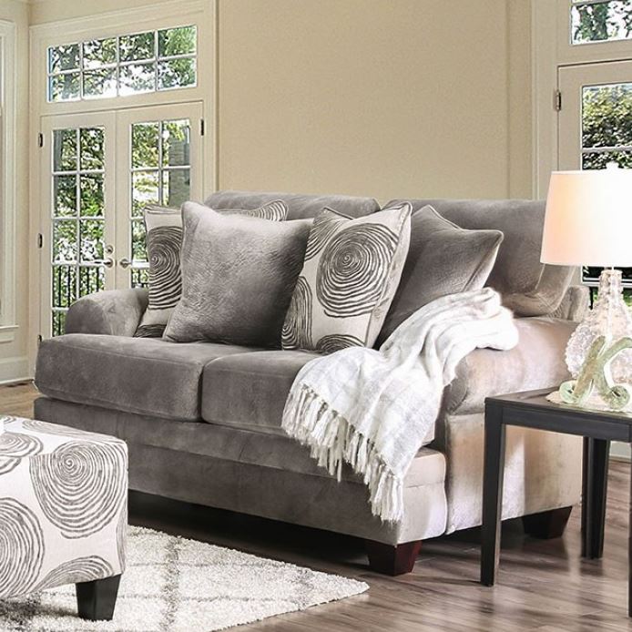 Groovy - Smoky Grey - 2pc Sofa & Love seat Collection at Unique Piece Furniture - Furniture Store in Dallas and Acworth, GA serving Woodstock, Marietta, Alpharetta, Kennesaw, Milton