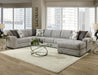Zaftig Dove Grey 3pc sectional - Dove Grey 969 at Unique Piece Furniture - Furniture Store in Dallas and Acworth, GA serving Woodstock, Marietta, Alpharetta, Kennesaw, Milton