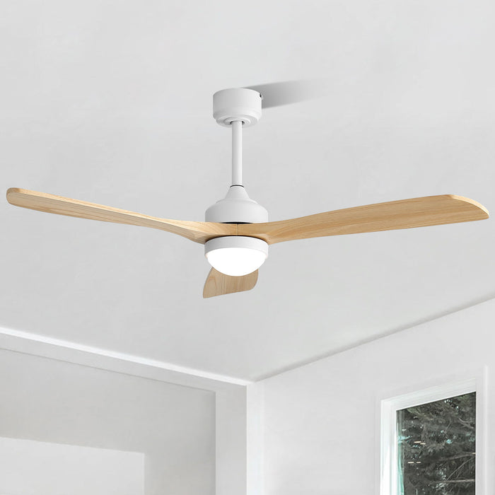 52" Ceiling Fan With Dimmable LED Light, 6 Speed DC Motor, 3 Blades