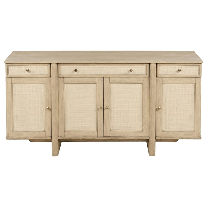 Kimpton - 4 Door Sideboard Buffet Cabinet - Beige
