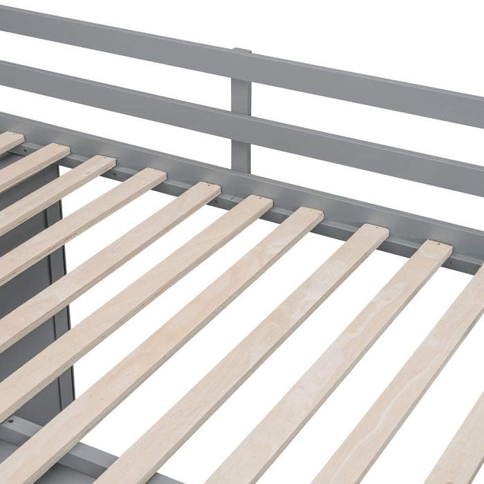 Loft Bed With Built In Wardrobes, Cabinets And Drawers