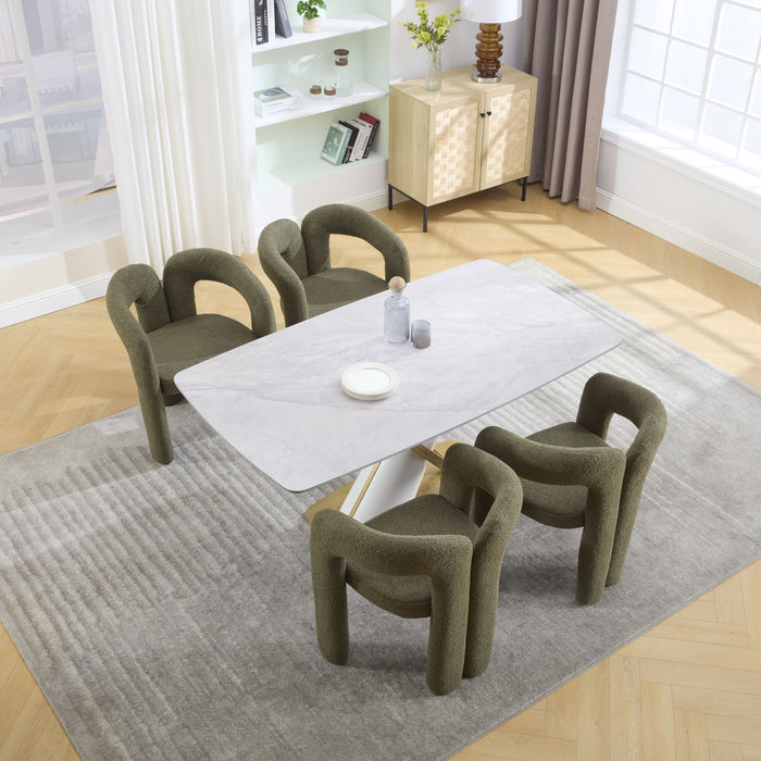 Coolmore Contemporary Designed Accent / Dining Chair With Armrests