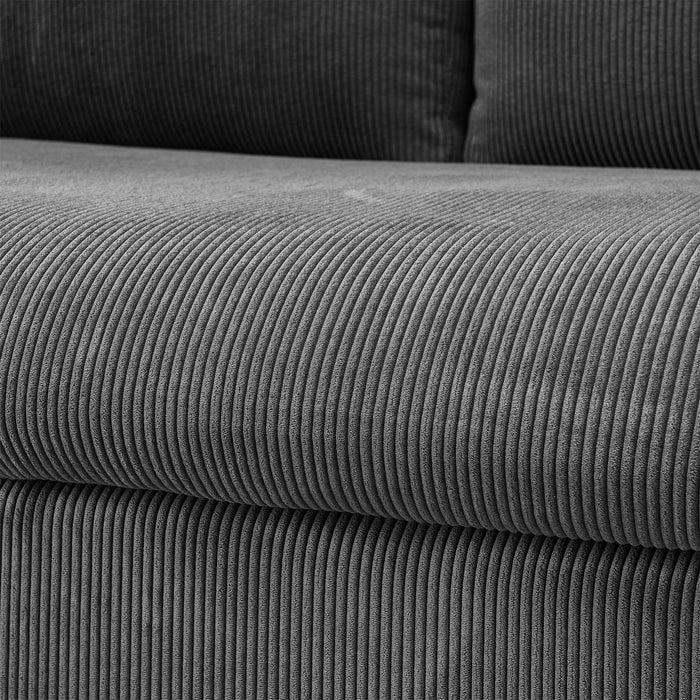 Convertible L Shaped Sleeper Sofa Bed With Reversible Chaise And Storage