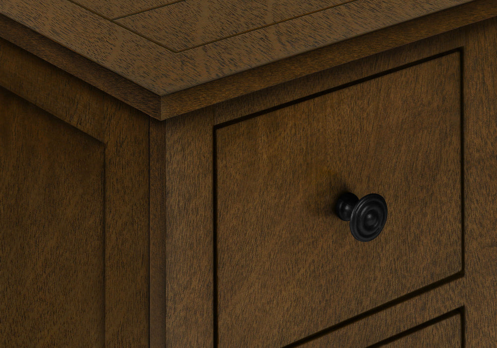 Accent End Table, Storage Drawer, Transitional Design