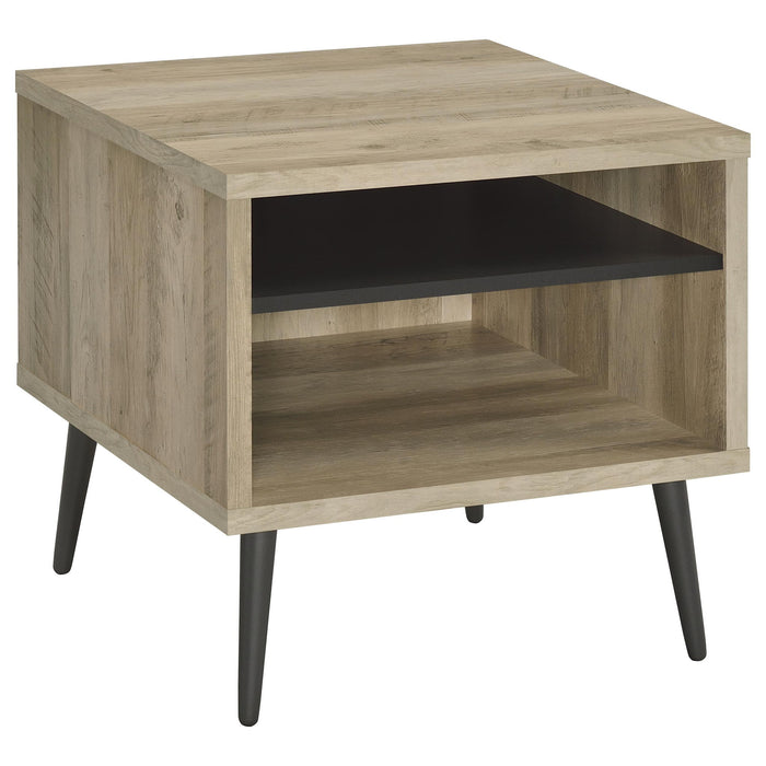 Welsh 2-piece Coffee and End Table Set Distressed Pine
