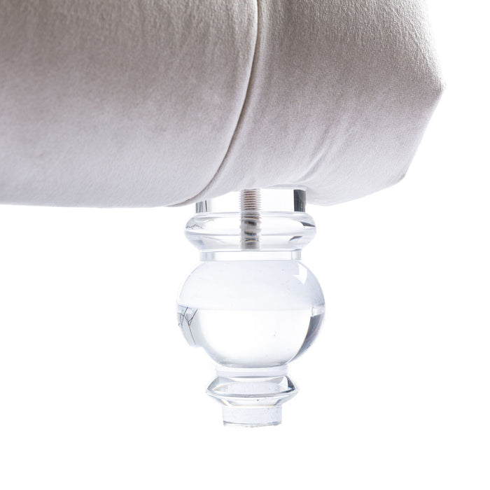 Velvet Chaise Lounge Indoor, Button Tufted Upholstered Chaise Lounge Chair With Pillow