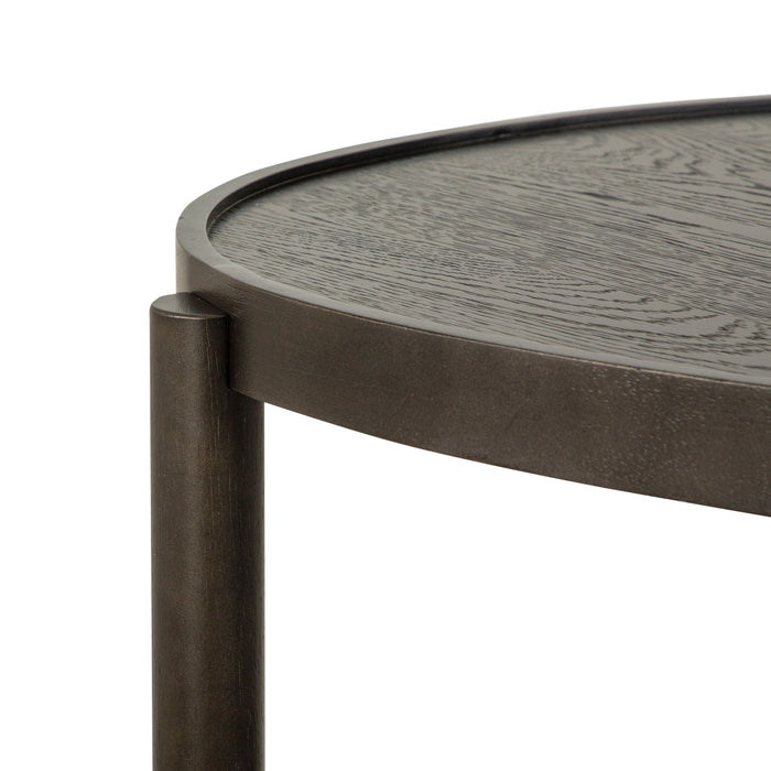 Hadleigh - Shaped Accent End Table - Coffee Bean