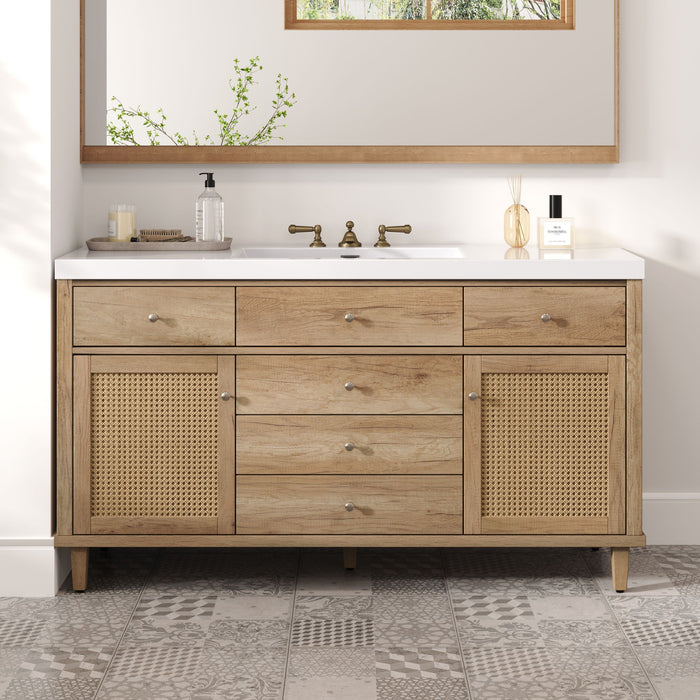 Modern Bathroom Vanity With Sink, Soft Close Drawers