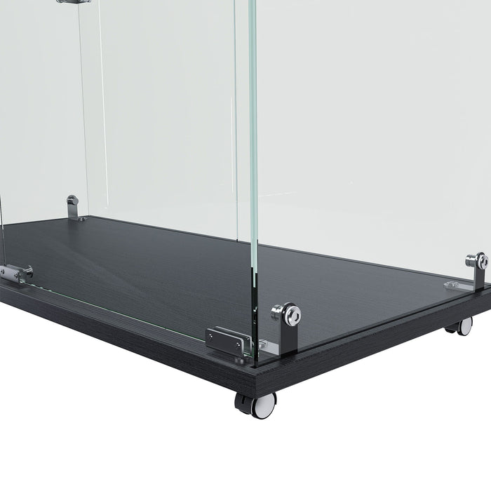 Premium 5 Tier Glass Display Case With 5 Dynamic LED Modes