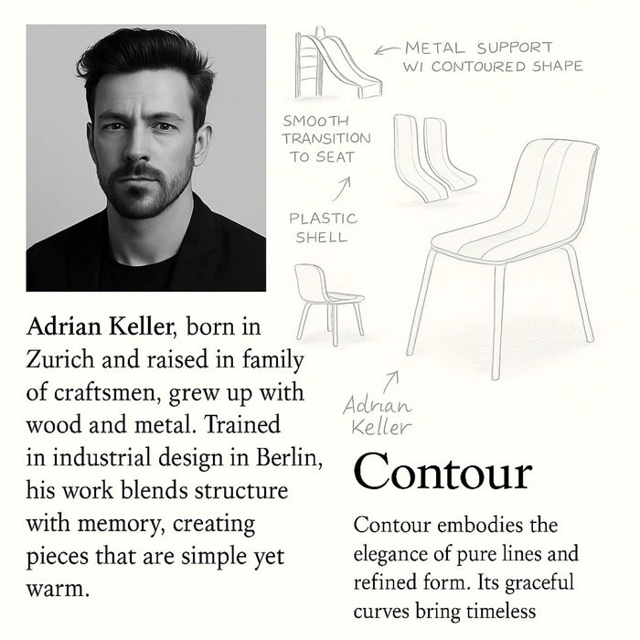 4 Piece Set Of Modern Striped Color- Blocking Single Chairs With Long Table