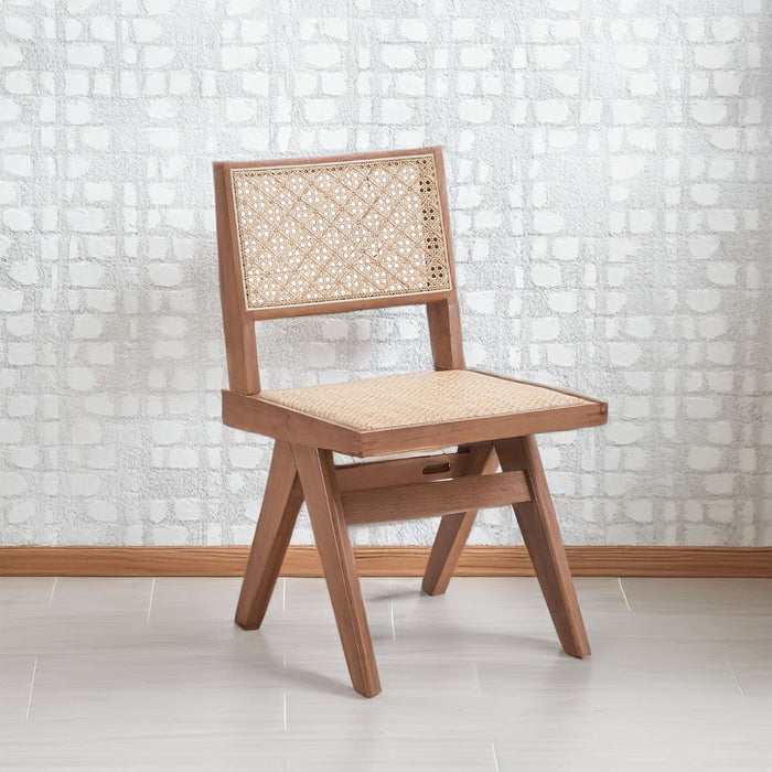 Velentina - Side Chair Set of 2) - Rattan & Natural