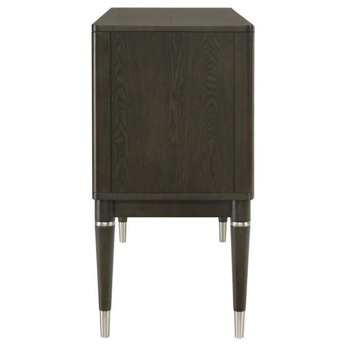 Reseda - 4-Door Dining Sideboard Server With Shelves - Ash Brown