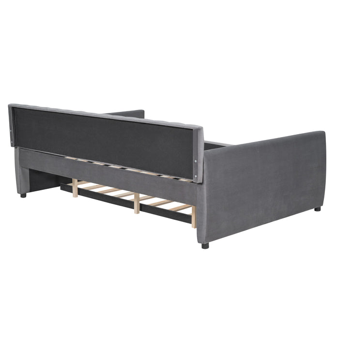 Upholstered Daybed With Slat Support