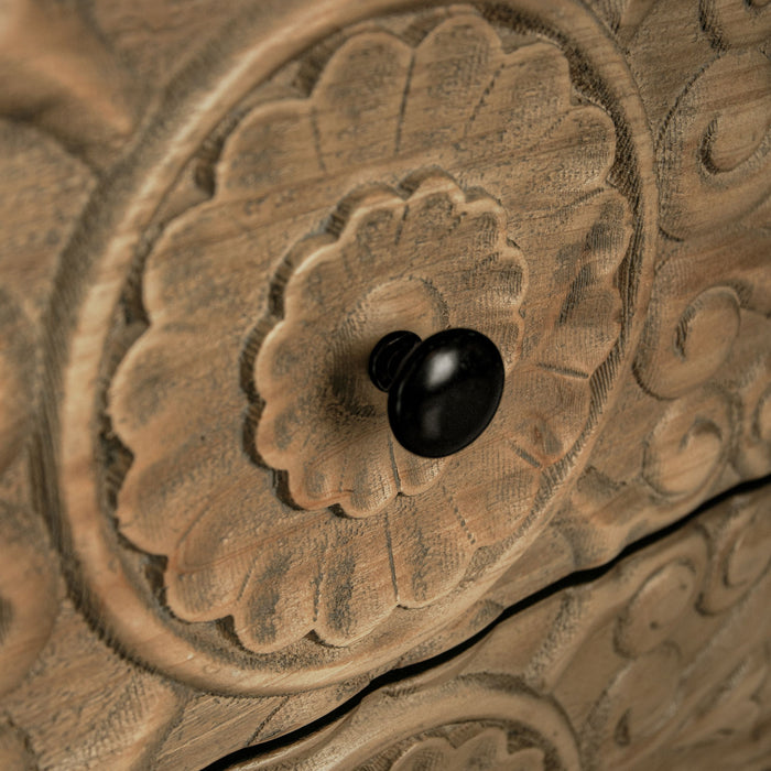 3 Drawer Cabinet, Suitable For Bedroom - Black